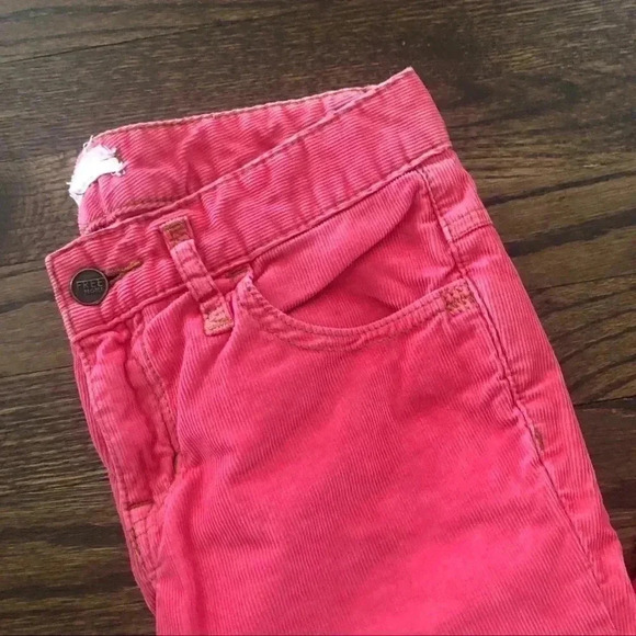 Free People Hot Pink Corduroy Stretch Skinny Pants - Picture 9 of 16
